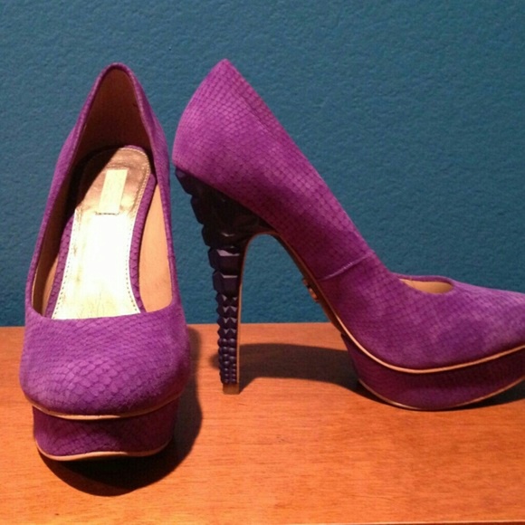 SOLD...Royal purple Rachel Roy heels...SOLD - Picture 2 of 4