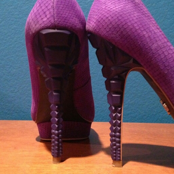 SOLD...Royal purple Rachel Roy heels...SOLD - Picture 3 of 4