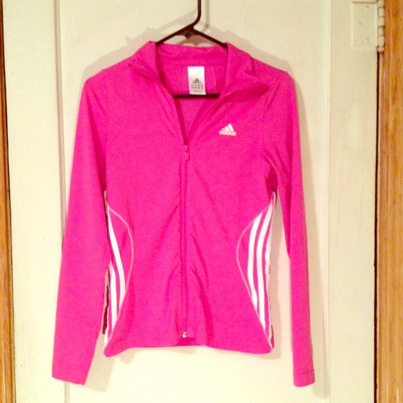 bright pink adidas jacket