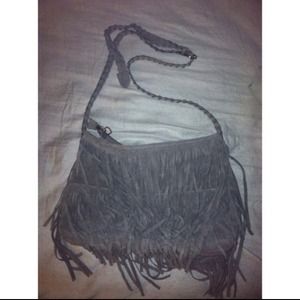 🌻Sold🌻 Grey Fringe bag