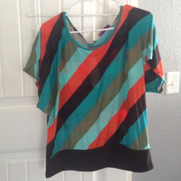 Stripped blouse! Small for 1x