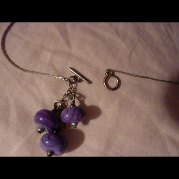 Local artisan glass bead necklace