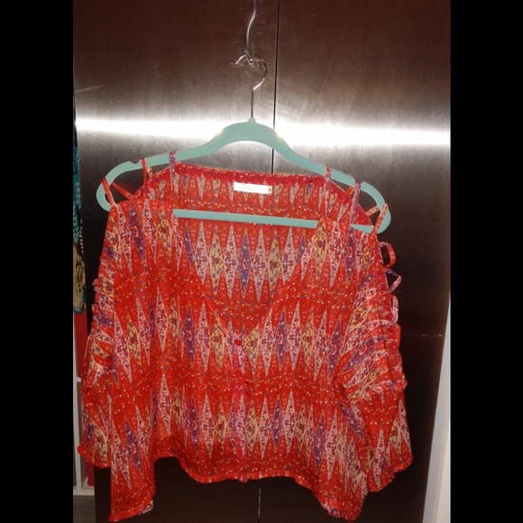 RESERVED!!! LF crop top with cut outs on arms
