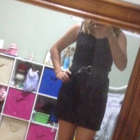 Soft black dress with bits of glitter