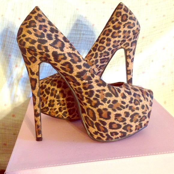 Forever 21 Shoes - High leopard platforms.