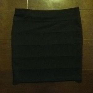 Black F21 Bodycon Skirt