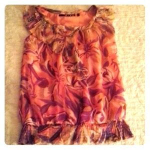 Soft and flowy sleeveless top! Beautiful colors!