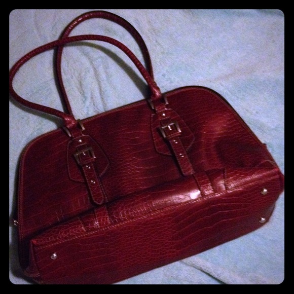 Handbags - Large Deep Maroon Carry All Bag Tote Purse