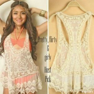*FLASH SALE*Beautiful Lace Cover Up