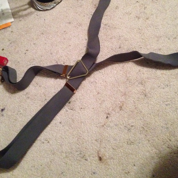 Grey suspenders