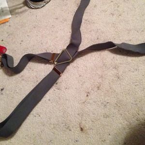 Grey suspenders