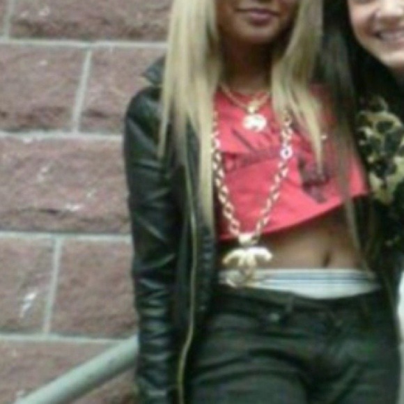 Gold bulky chain Chanel necklace