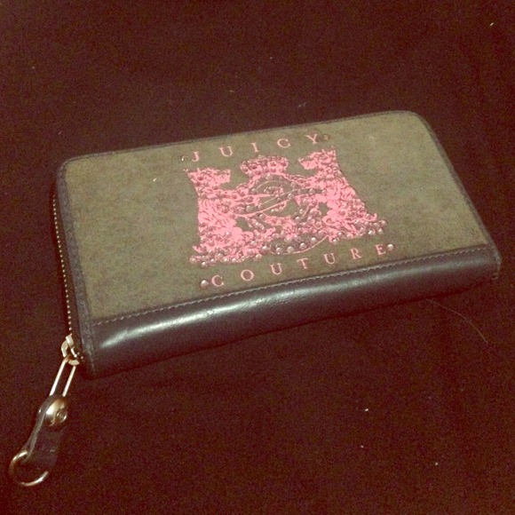 Juicy Couture Gray Scottie Zip around wallet - Picture 1 of 4