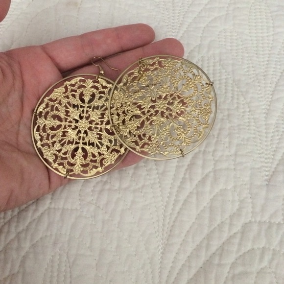 Gold medallion earrings BUNDLE AVAILABLE