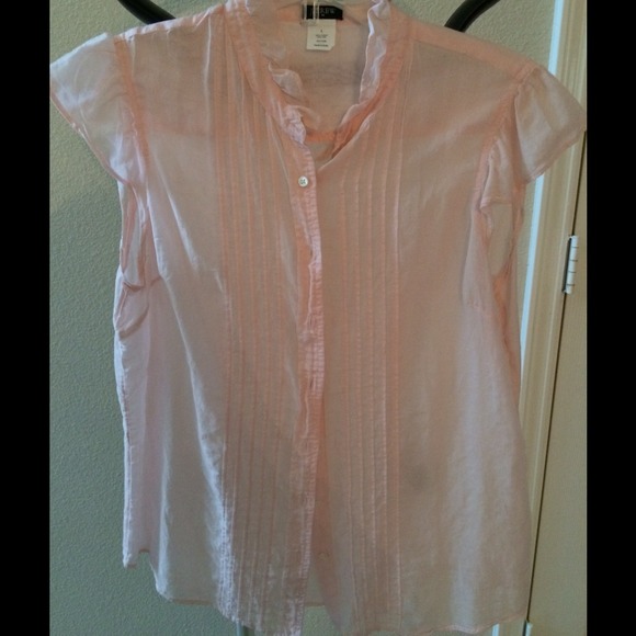 J. Crew sheer blouse