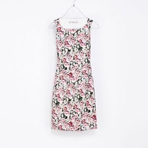 Zara open-back floral dress