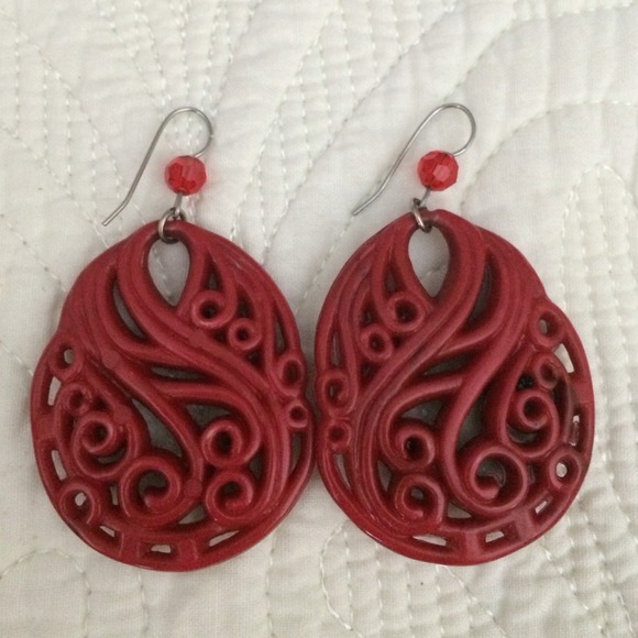 Red Tarina Tarantino earrings BUNDLE AVAILABLE