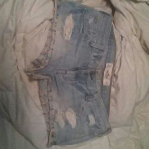Hollister jean shorts