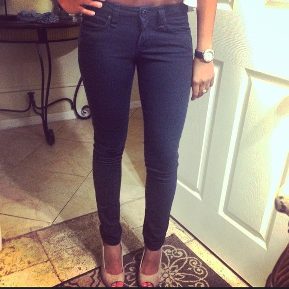 Miley Cyrus Black Skinny Jeans