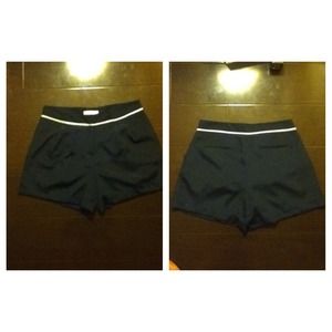 highwaisted navy shorts