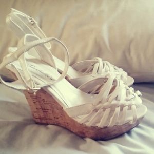 Cute white wedges