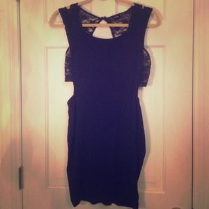Little Black Lace Cut-Out Asos Dress