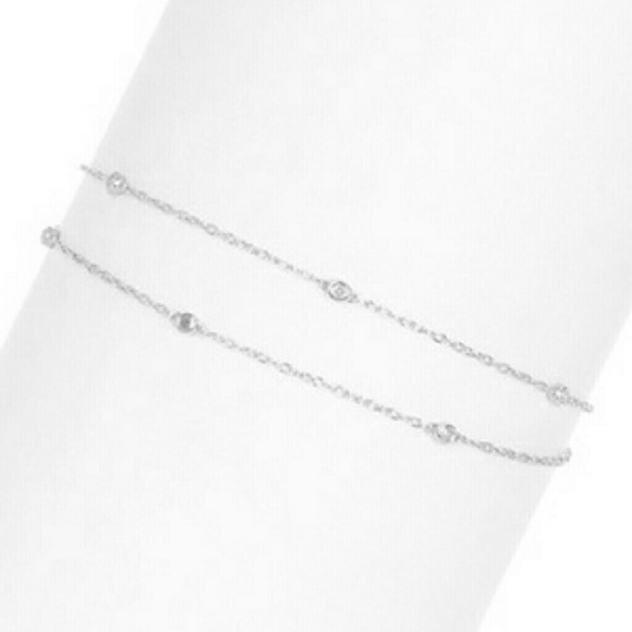 Sterling Silver Diamond Bracelet