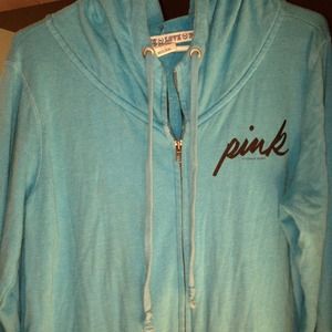 BABY BLUE PINK HOODIE FROM VICTORIA'S SECRET