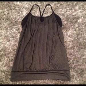 Price Reduced! Grey/Black Lululemon Top