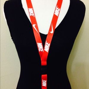 Nike red lanyard