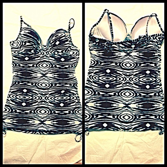 Black & White Aztec Tankini