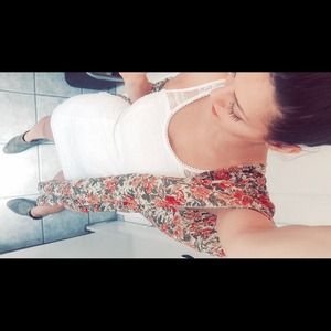 White Hollister Summer Lace Dress