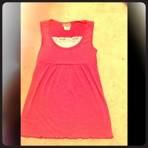 Beautees pink and white shirt/tank!