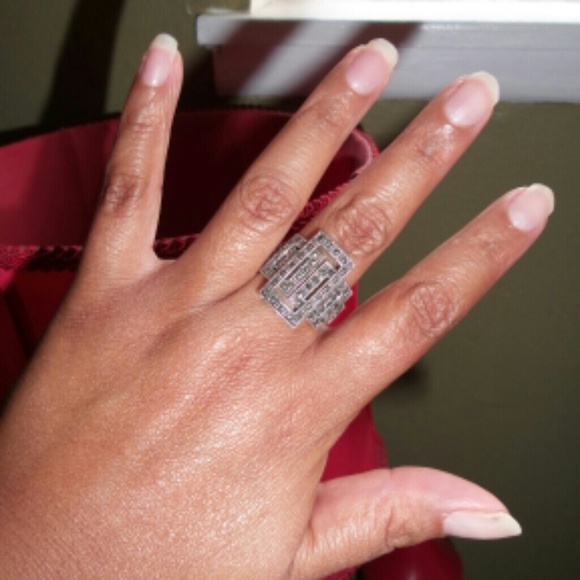 Rectangle ring Sterling Silver - Picture 2 of 2