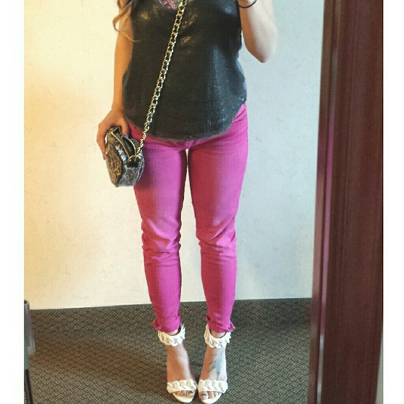 Pink American Eagle Skinnies
