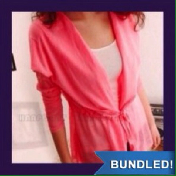 WOT Tops - ⛔️SOLD OUT Hooded Coral Coverup