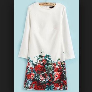 🚫SOLD🚫White Floral Print Dress