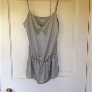 Urban outfitters silky silver cami tank top