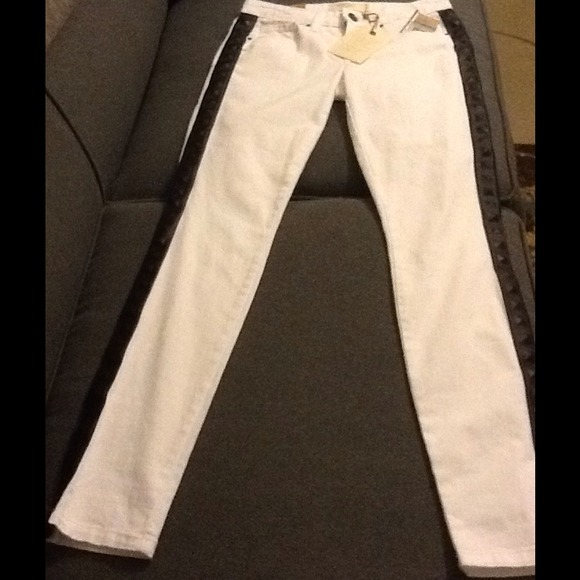 💕Rachel Roy White Tuxford Skinny 30 Inch Inseam - Picture 2 of 4