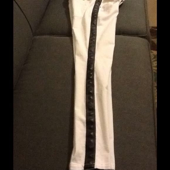 💕Rachel Roy White Tuxford Skinny 30 Inch Inseam - Picture 3 of 4