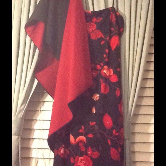 💕Black & Red Prom, Any Occasion Formal Maxi Dress - Picture 1 of 4