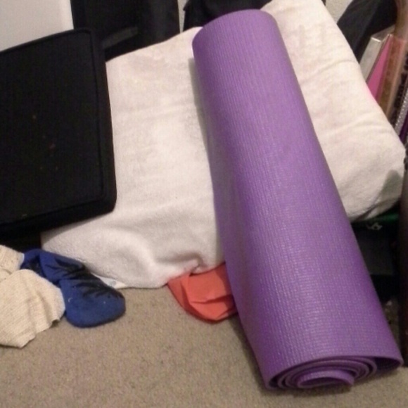 Purple yoga mat