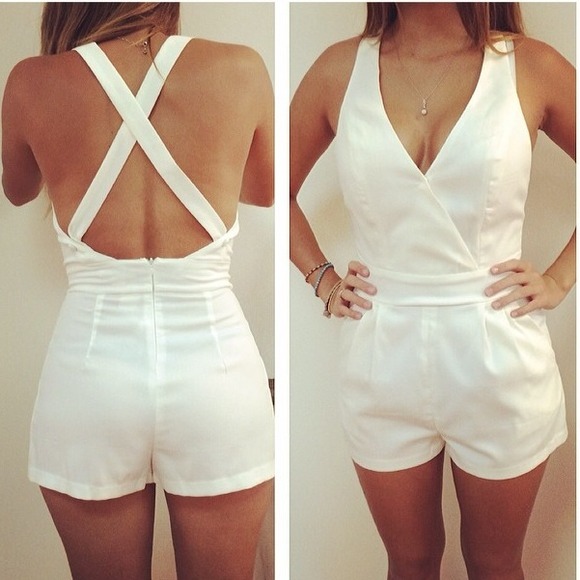 White Romper SOLD IN BUNDLE