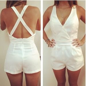 White Romper SOLD IN BUNDLE