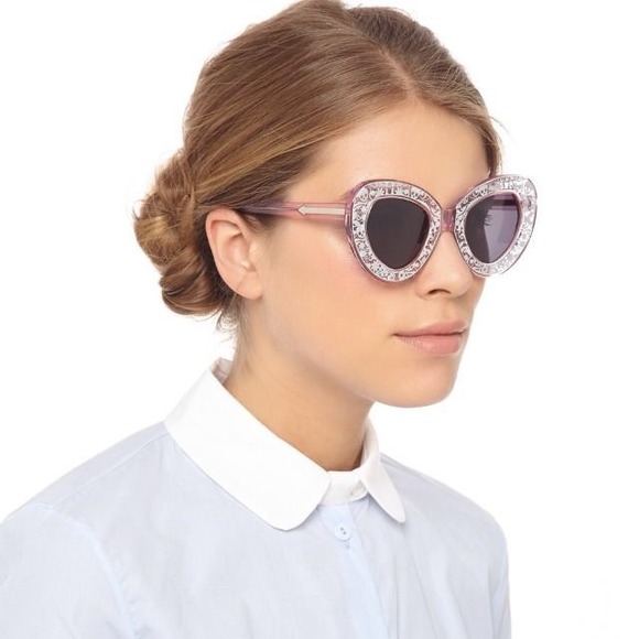 Karen Walker Pink Intergalactic Sunglasses NWT - Picture 2 of 4