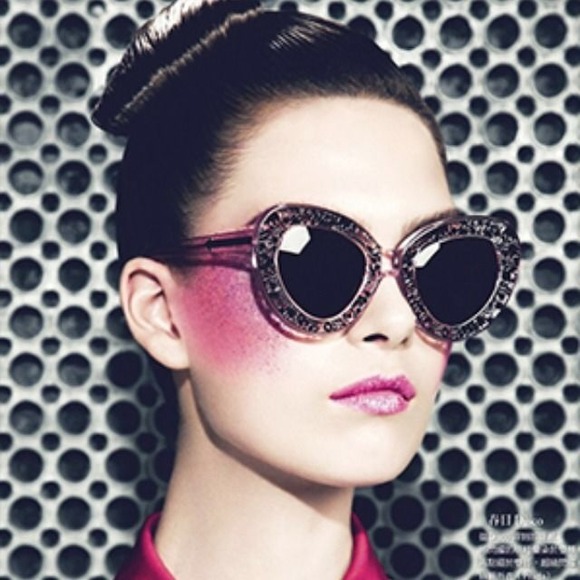Karen Walker Pink Intergalactic Sunglasses NWT - Picture 3 of 4