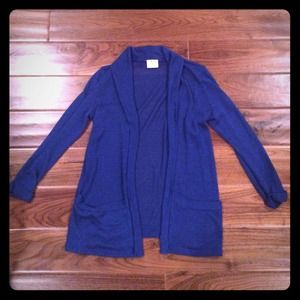 Deepish blue cardigan