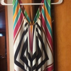 New York and company multi color maxi dress