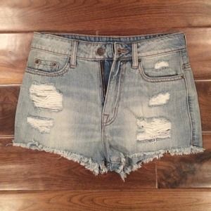 Urban Outfitters distressed high waisted shorts