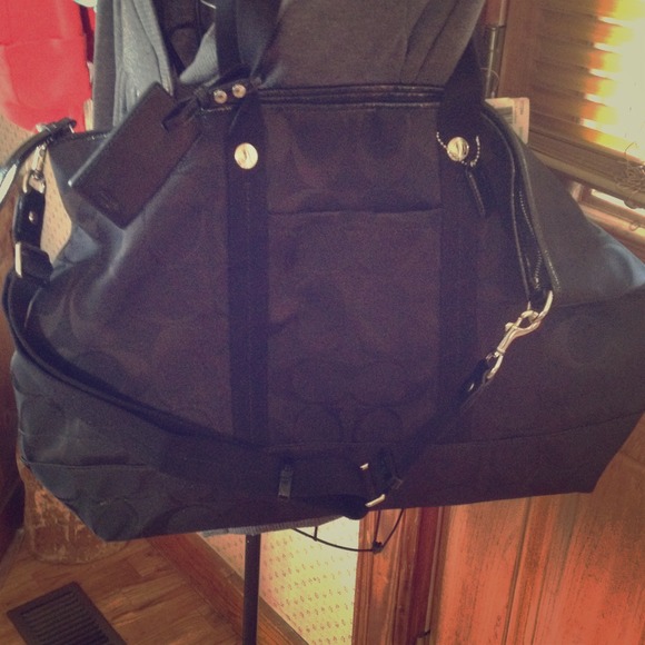 NWT Black Coach Travel Bag